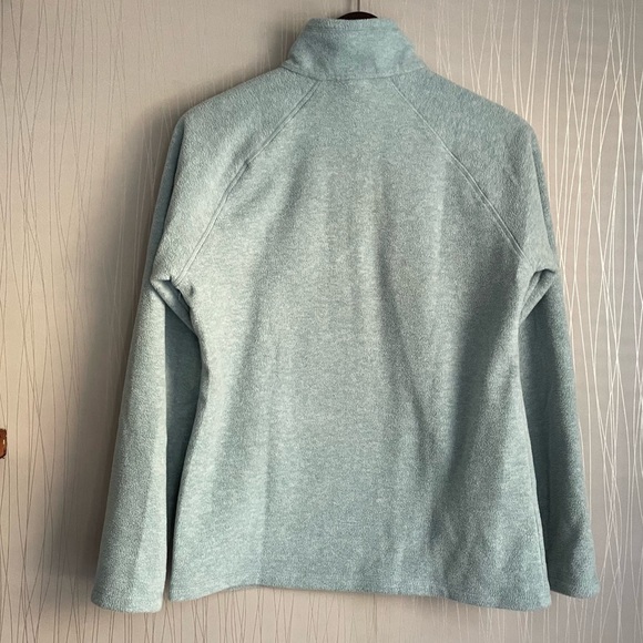 Eddie Bauer Women’s Small Fleece Quarter Zip, Classic Fit, Soft Teal - Picture 6 of 7